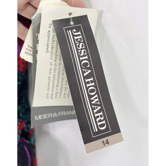 Vintage 90s‎ Deadstock Tiger Boho Print Short Sleeve Wrap Skirt Maxi Dress 14 - Picture 9 of 16